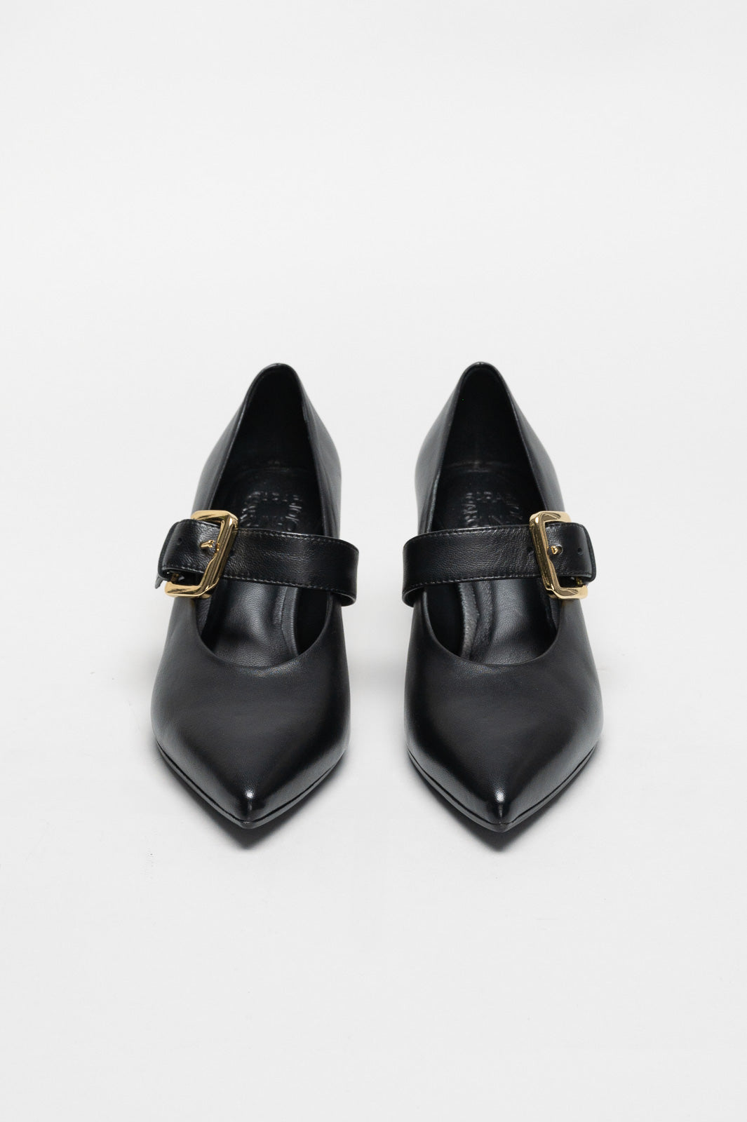 Buckle Pump Chiffon | Noble Black Nappa Leather