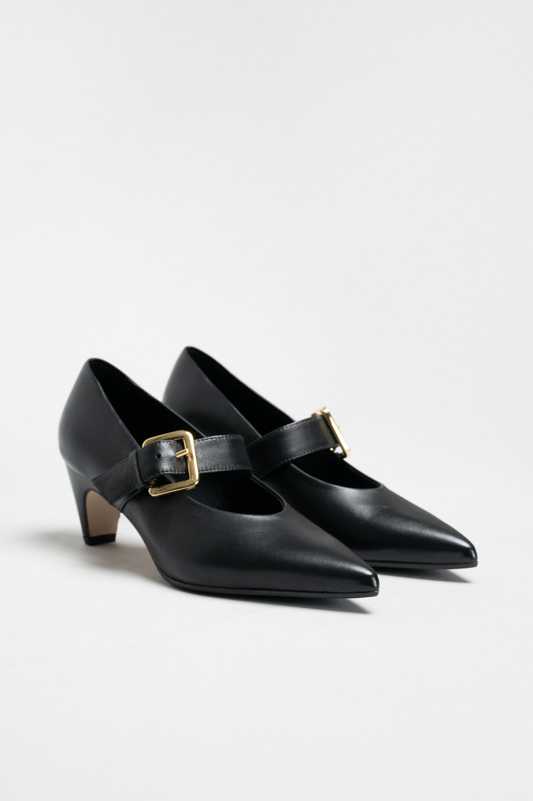 Buckle Pump Chiffon | Noble Black Nappa Leather