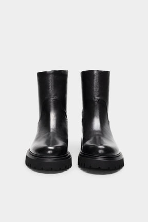 Zip Boot Dallas | Deep Black Calf Leather