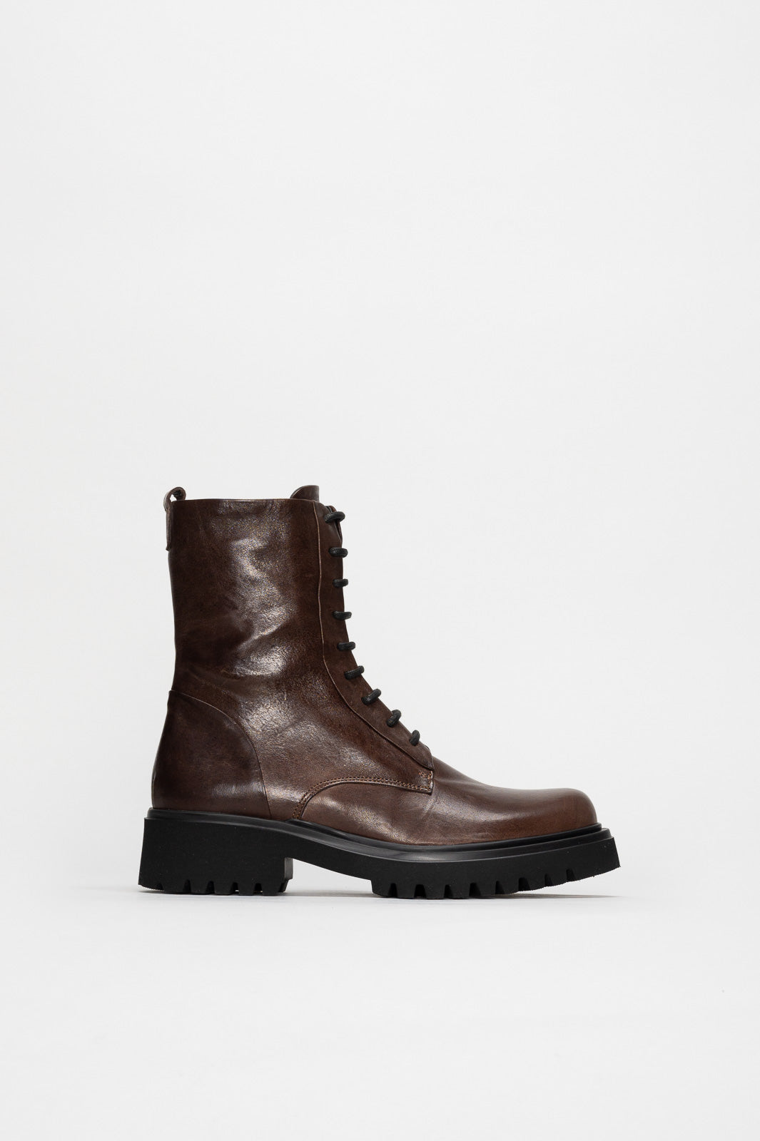 Lace-Up Boot Dallas | Rustic Brown Calf Leather