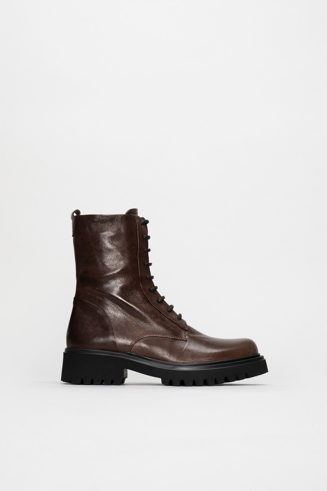 Lace-Up Boot Dallas | Rustic Brown Calf Leather