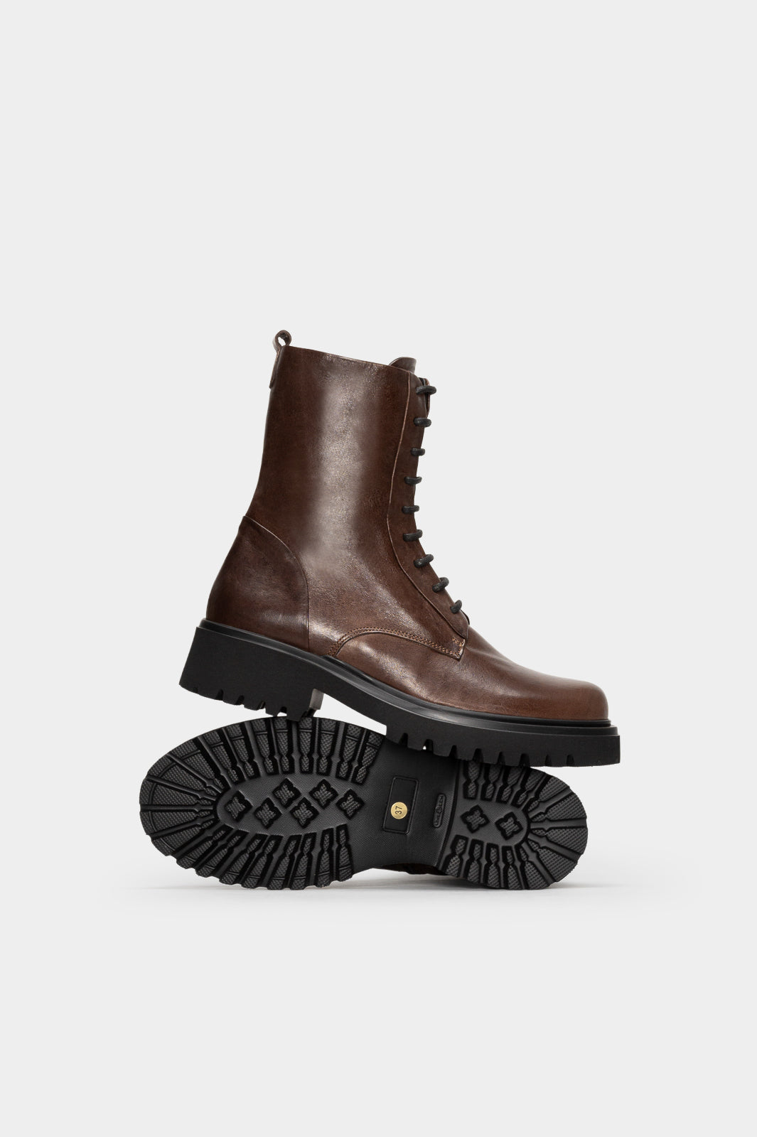 Lace-Up Boot Dallas | Rustic Brown Calf Leather
