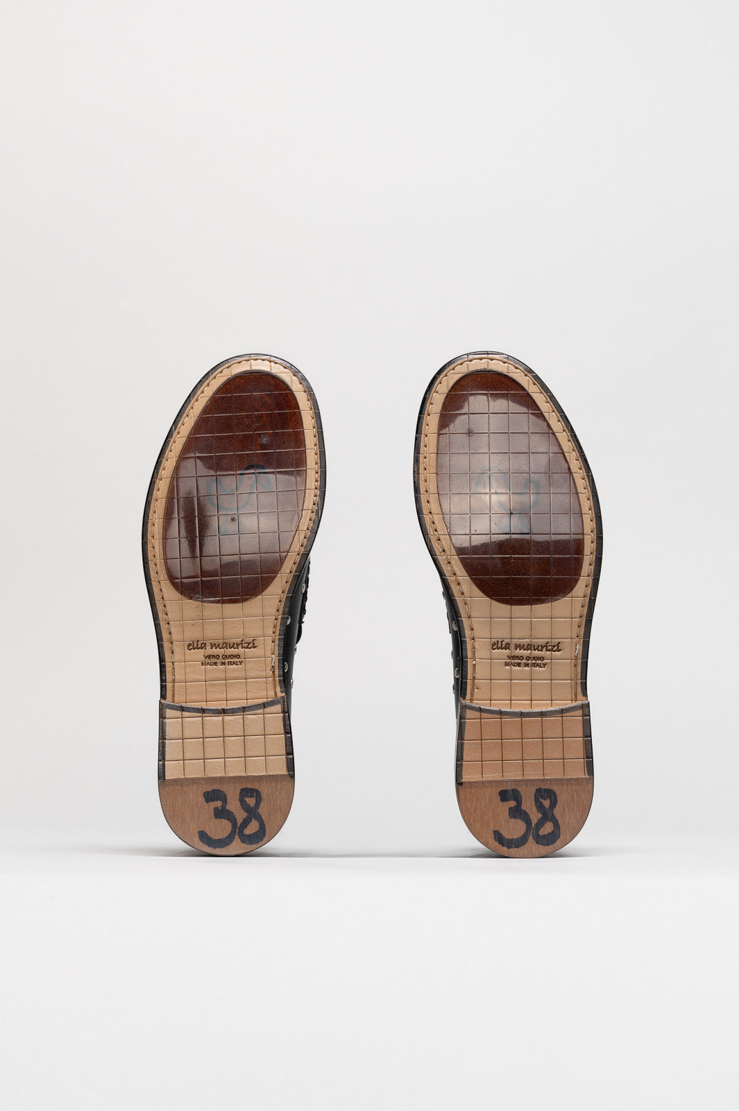 Penny Loafer Pia Studs | Black Calf Leather