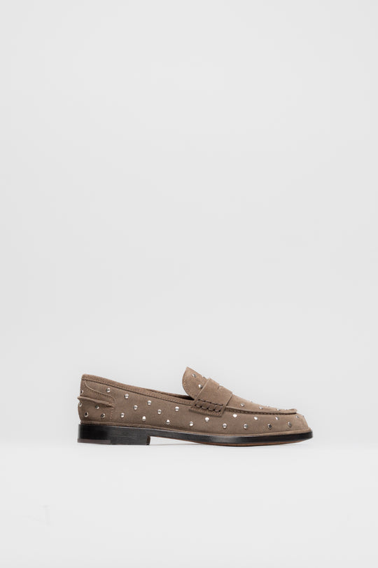 Penny Loafer Pia | Taupe Soft Suede