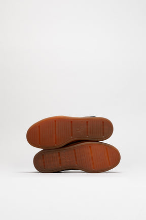 Men's Low-Top Sneaker | Taupe-Black Vintage Suede