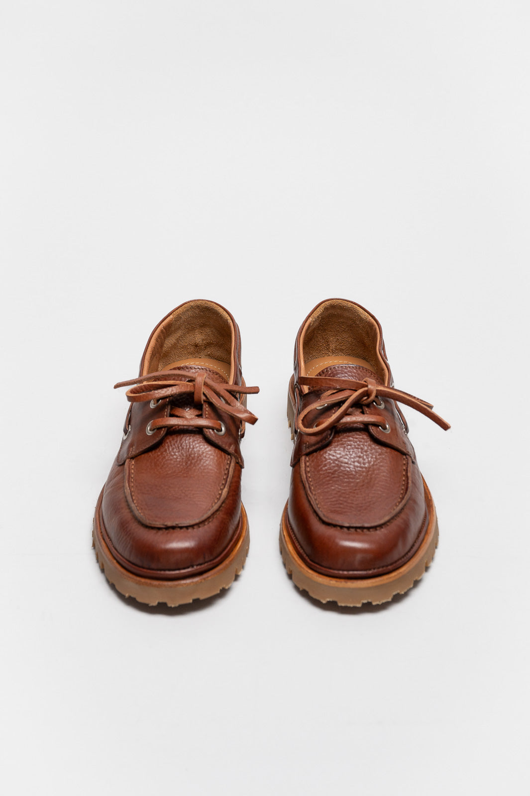 Boat Shoe Mary G | Caramel Brown Full-Grain Leather