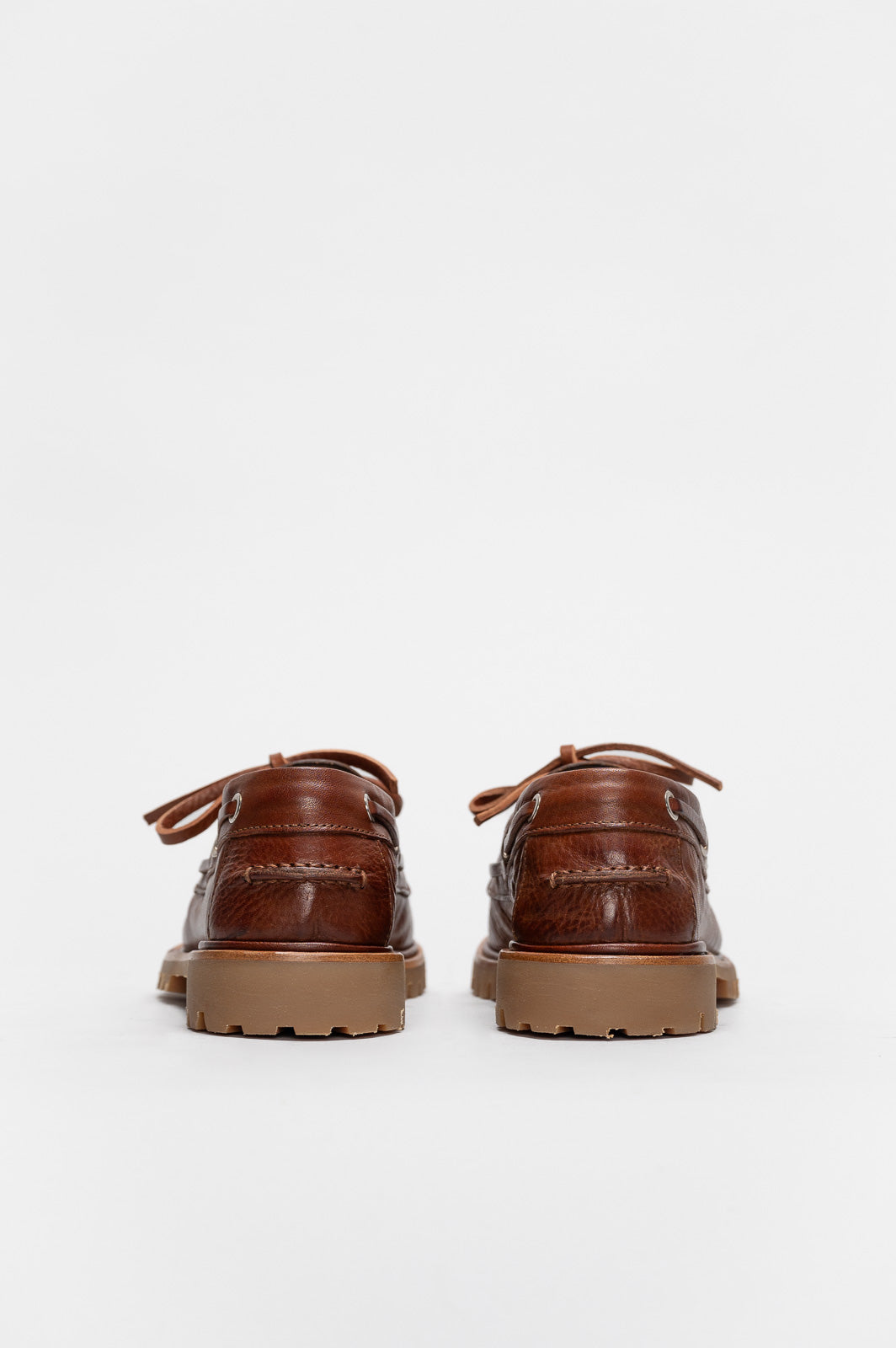 Boat Shoe Mary G | Caramel Brown Full-Grain Leather