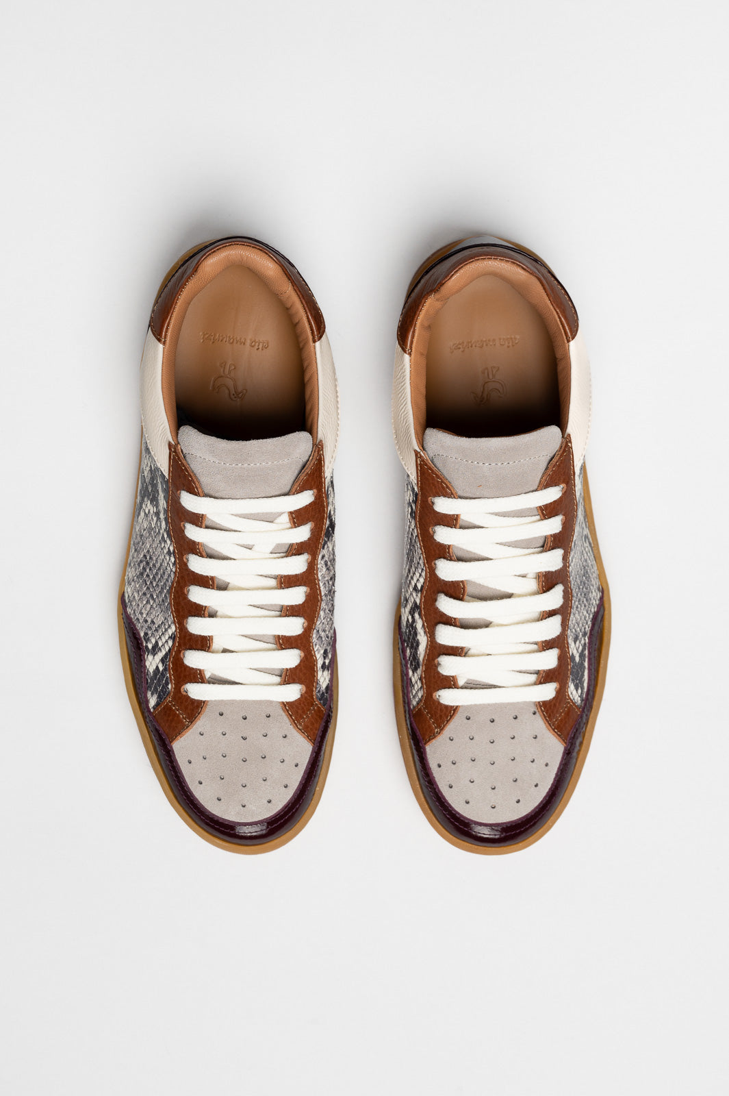 Low-Top Sneaker Giada | Snake Embossed Calf Leather