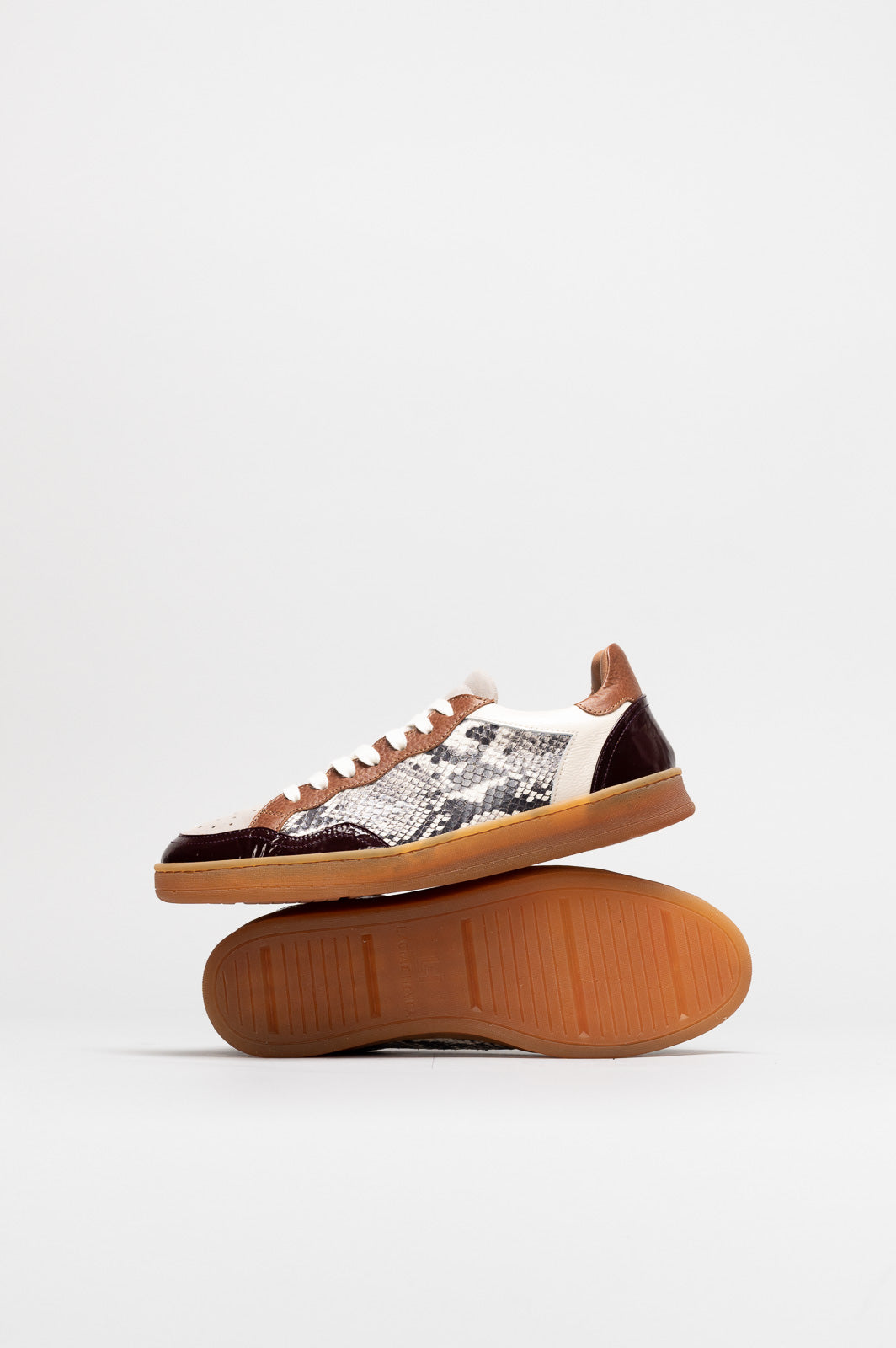 Low-Top Sneaker Giada | Snake Embossed Calf Leather