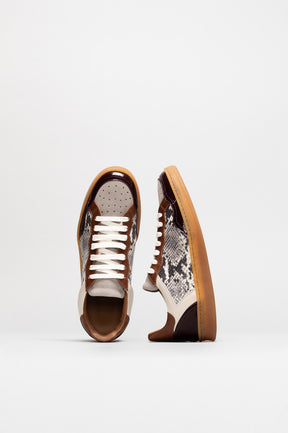 Low-Top Sneaker Giada | Snake Embossed Calf Leather
