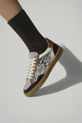 Low-Top Sneaker Giada | Snake Embossed Calf Leather