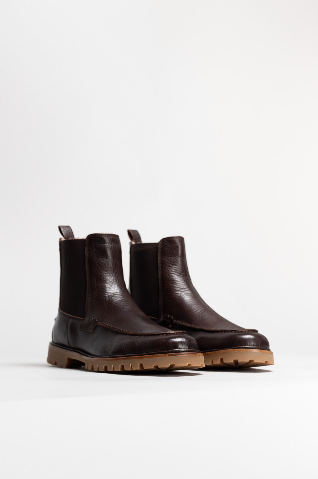 Shearling Boot Otterproof | Rustic Brown Calf Leather