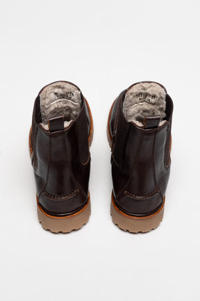 Shearling Boot Otterproof | Rustic Brown Calf Leather