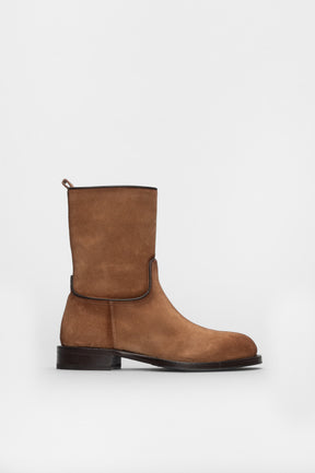 Mid-High Boot Rovere  | Antique Cognac Suede