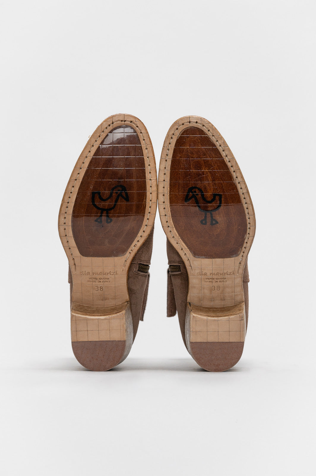 Mid-Heel Ankle Boot Eva | Walnut Brown Brushed Suede