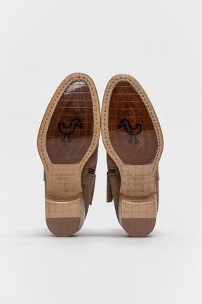 Mid-Heel Ankle Boot Eva | Walnut Brown Brushed Suede