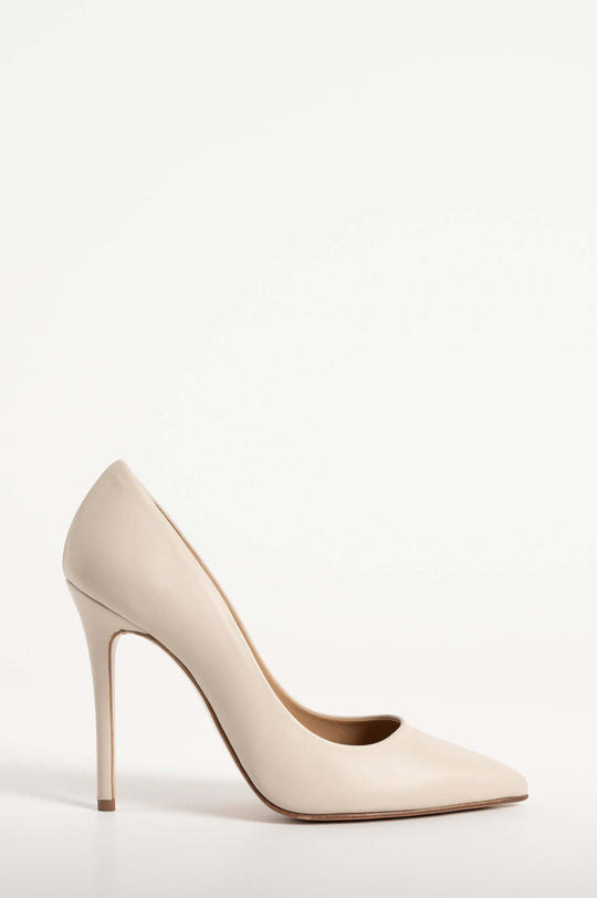 Classic Pump Stiletto 10cm | Off-White Nappa Leather