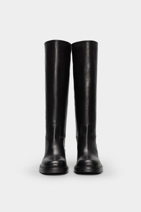 Pull-On High Boot Sorine | Black Calf Leather