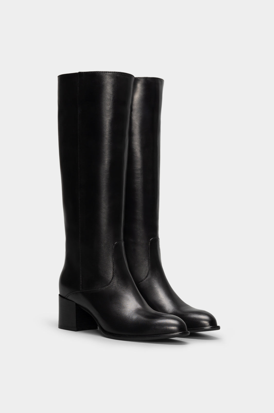 Pull-On High Boot Rovenne | Black Calf Leather