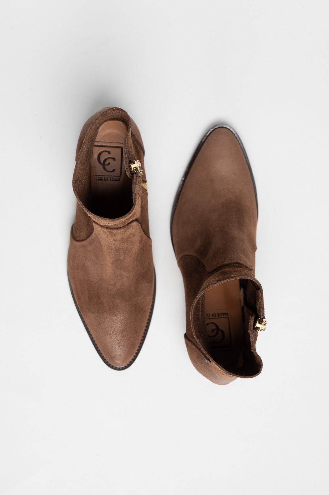 Cuban Ankle Boot Sierra | Rustic Brown Calf Suede