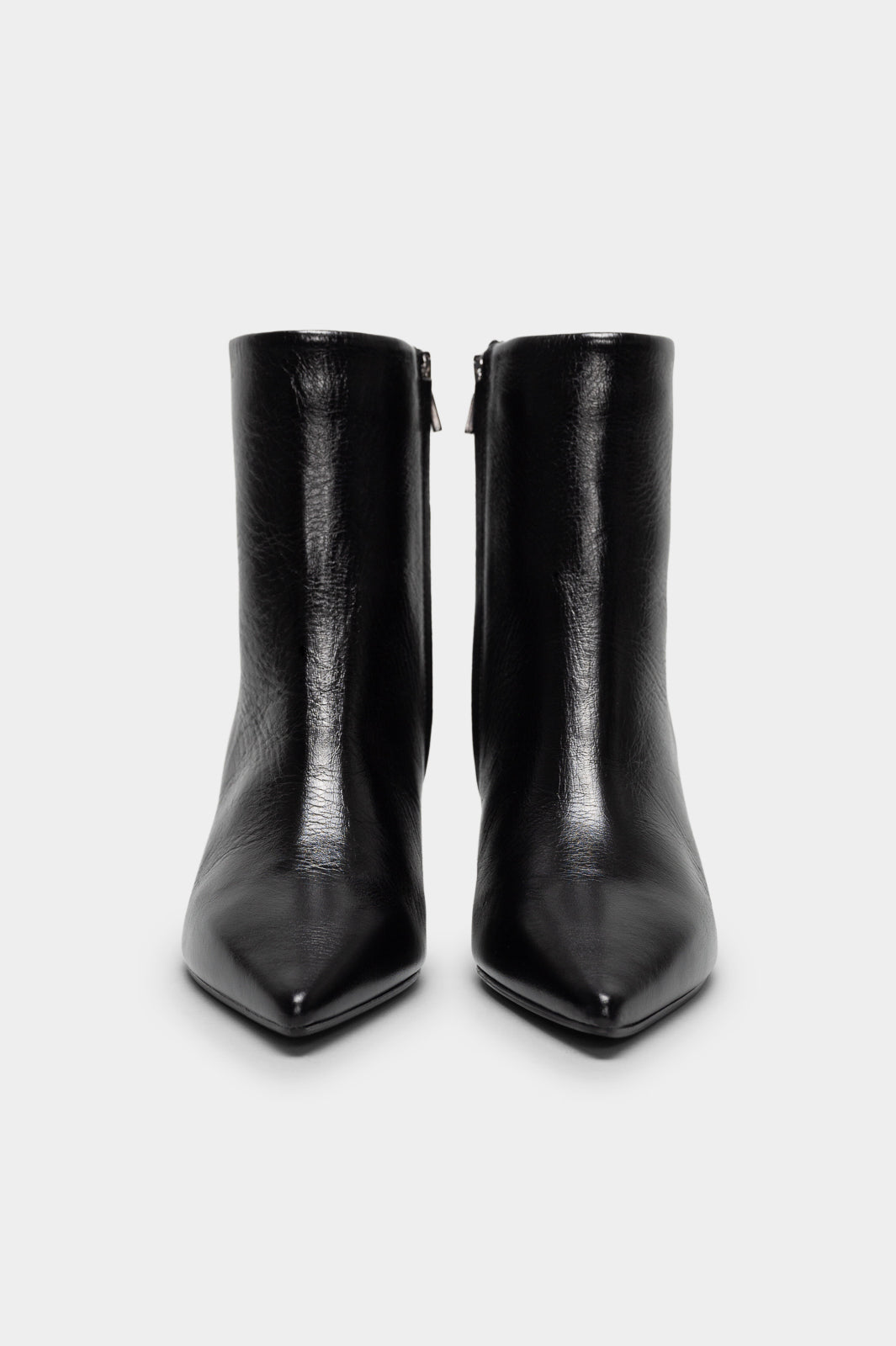 Pointed Ankle Boot Anastasia | Black Nappa Leather