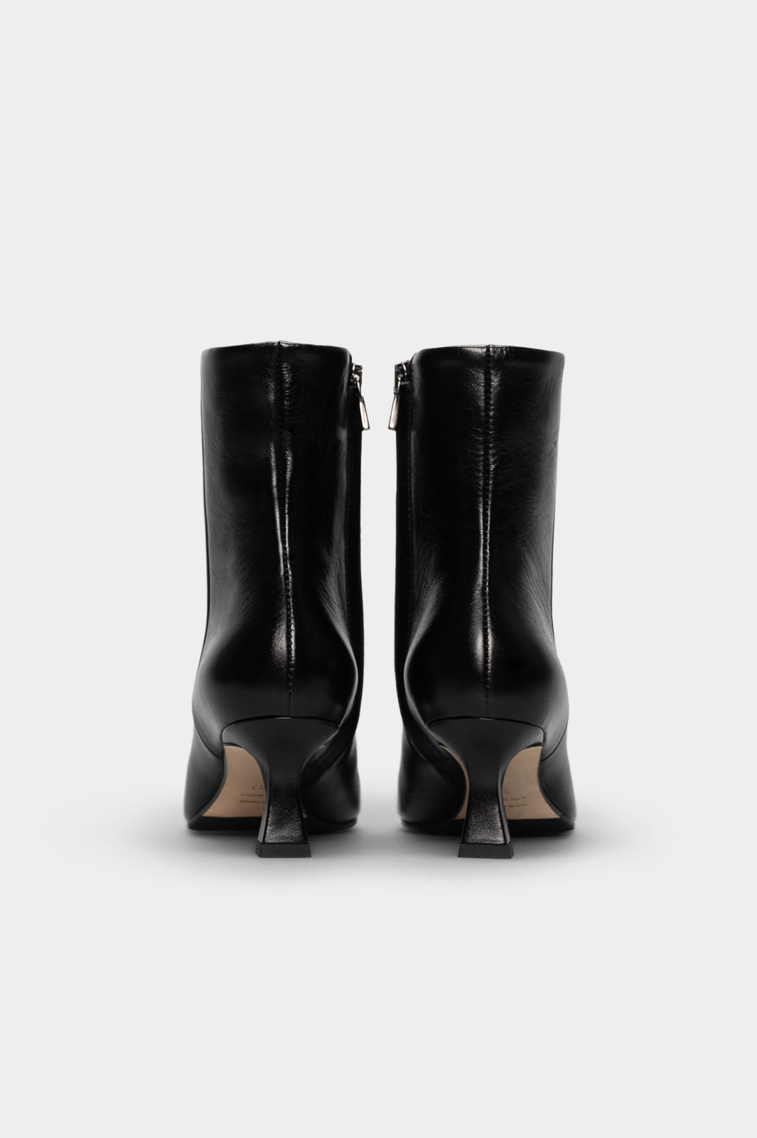 Pointed Ankle Boot Anastasia | Black Nappa Leather