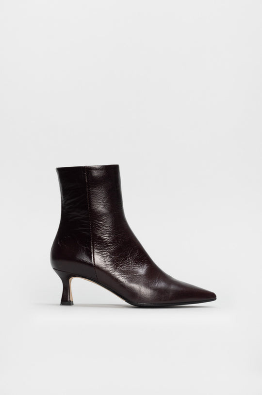 Pointed Ankle Boot Anastasia | Bordeaux Nappa Leather