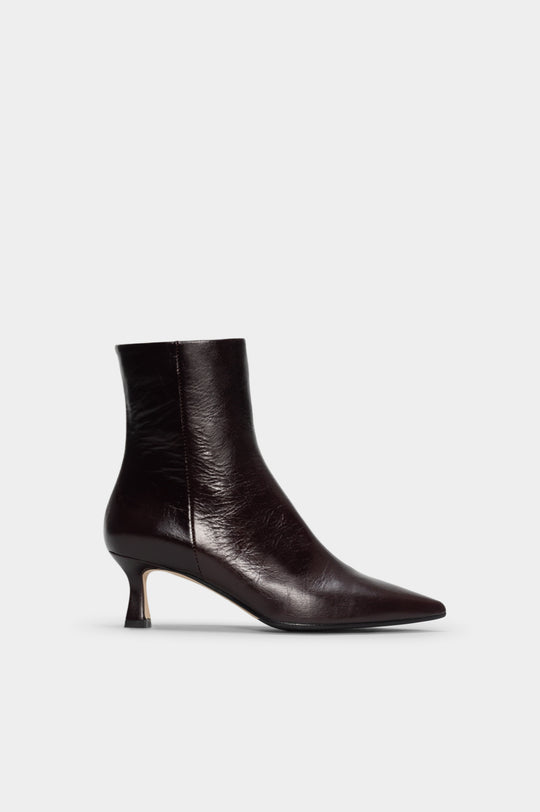 Pointed Ankle Boot Anastasia | Bordeaux Nappa Leather