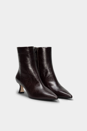 Pointed Ankle Boot Anastasia | Bordeaux Nappa Leather