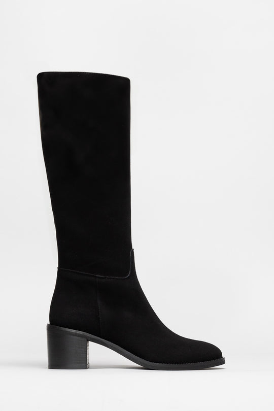 High Boot Chloe | Elegant Black Suede