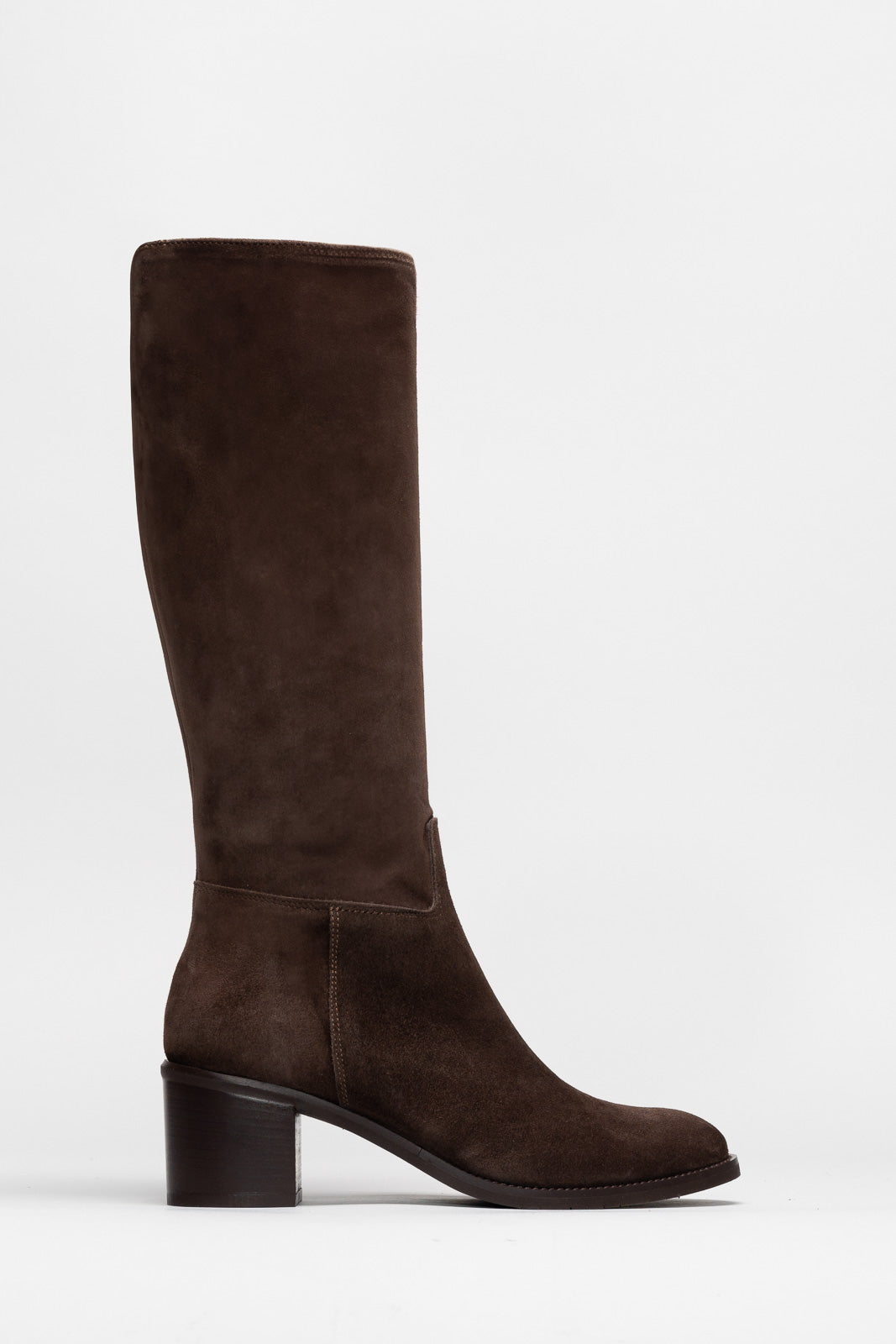 High Boot Chloe | Chocolate Brown Suede