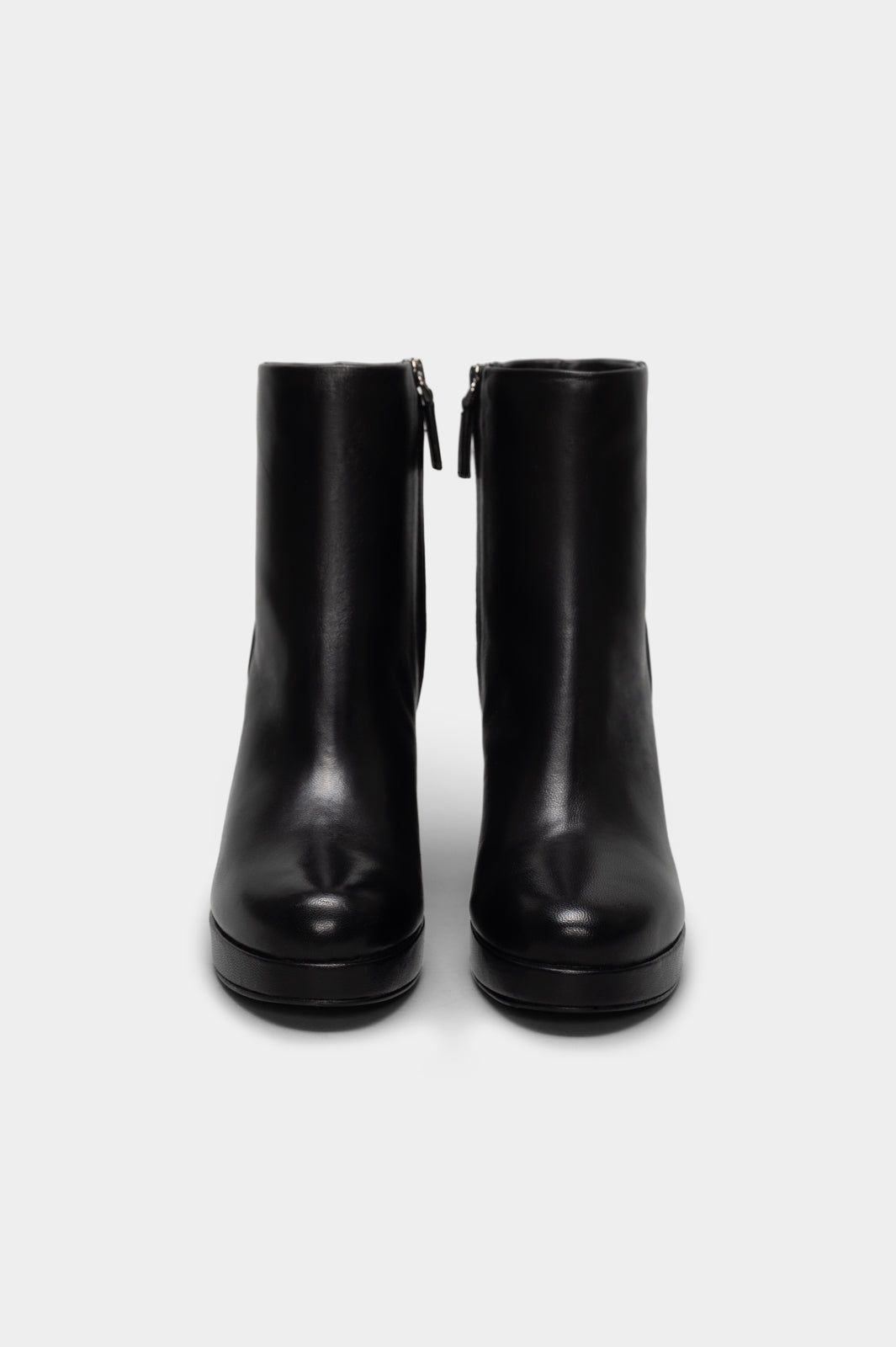Platform Ankle Boot Sanel | Black Nappa Leather