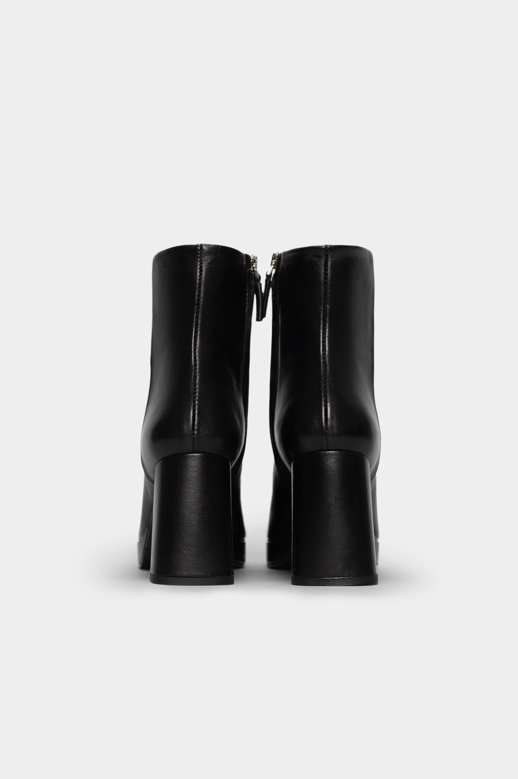 Platform Ankle Boot Sanel | Black Nappa Leather