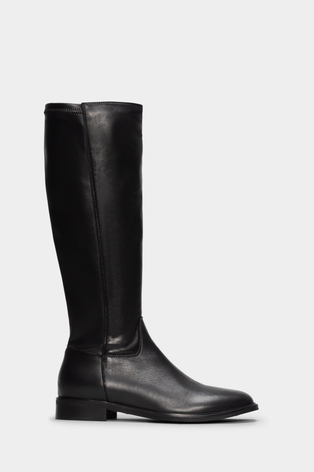 Stretch High Boot Lunaree | Black Nappa Leather
