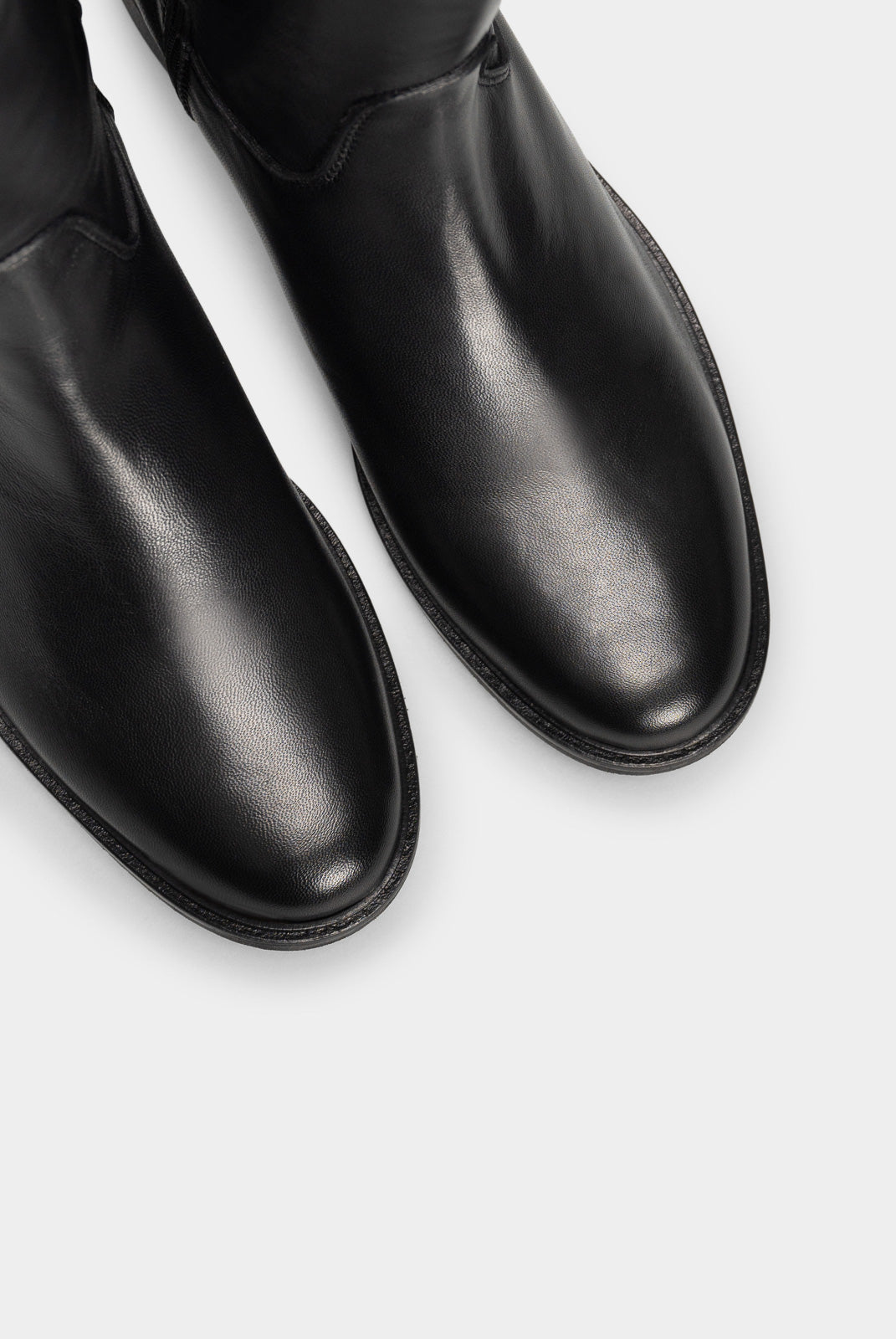 Stretch High Boot Lunaree | Black Nappa Leather