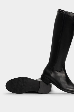 Stretch High Boot Lunaree | Black Nappa Leather