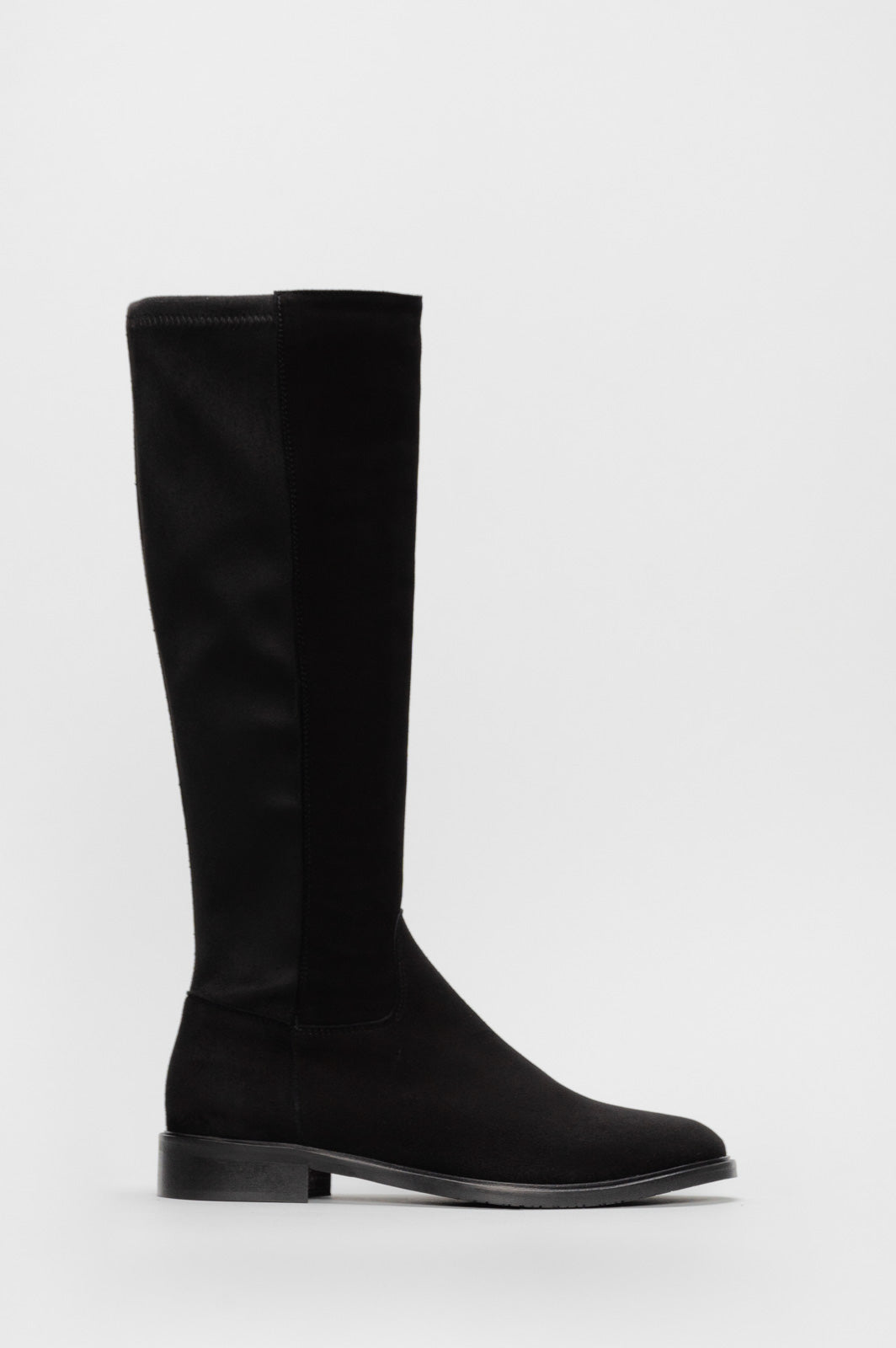 Stretch High Boot Lunaree | Black Calf Suede
