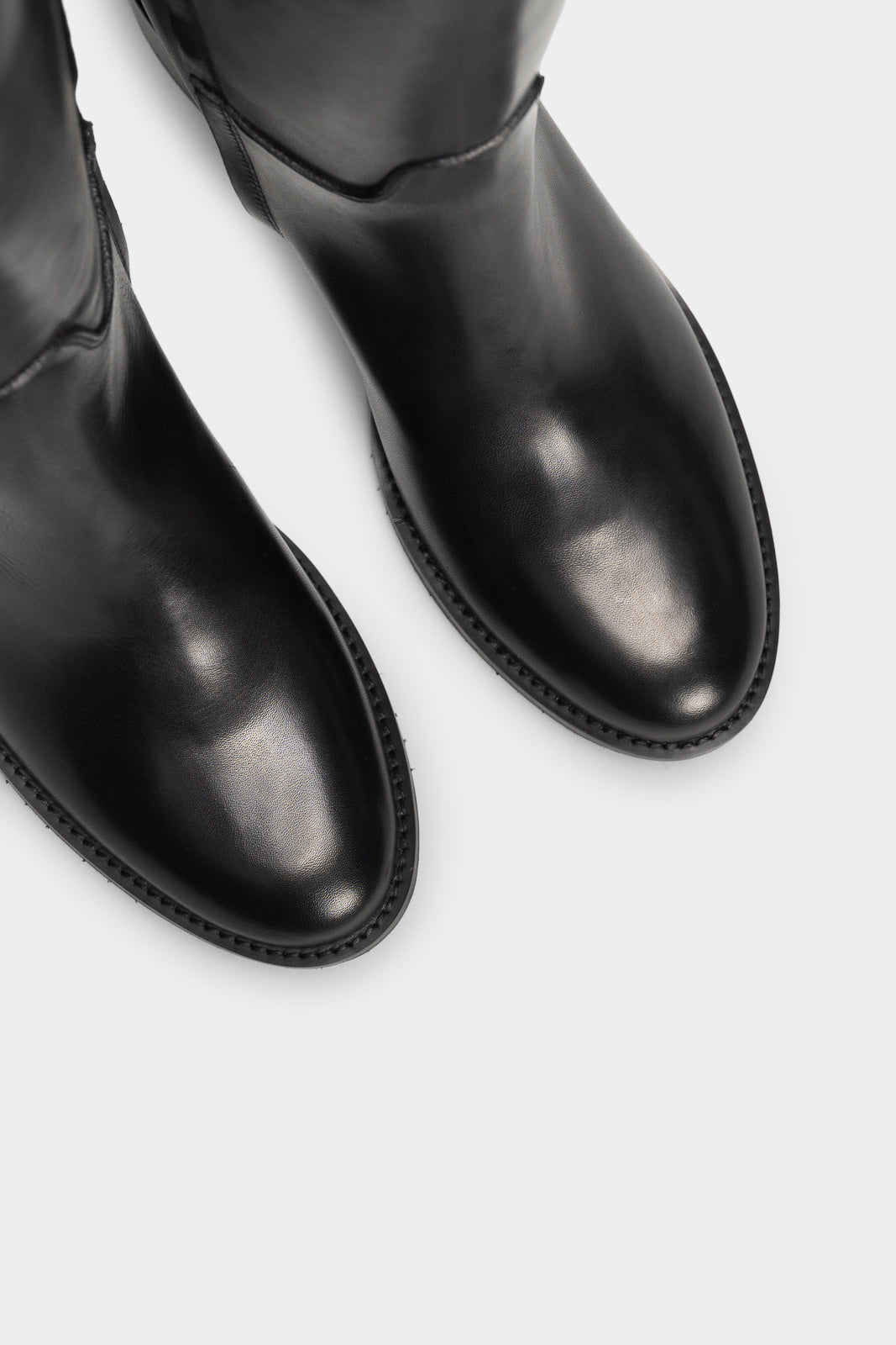 Heeled High Boot Elba | Black Calf Leather