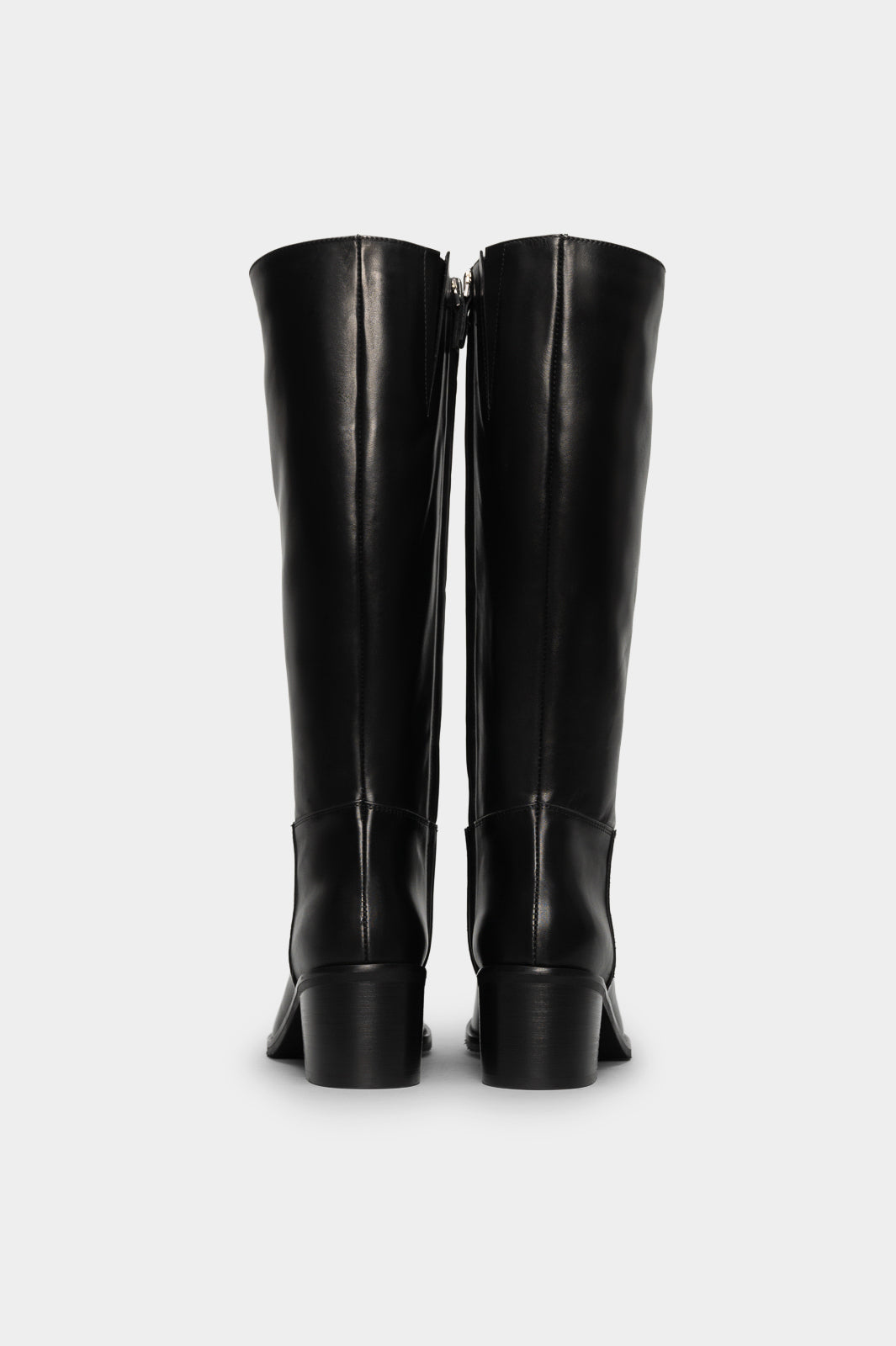 Heeled High Boot Elba | Black Calf Leather