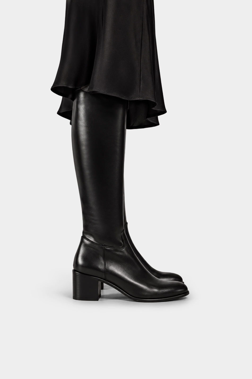 Signature High Boot Viona 6cm | Black Calf Leather