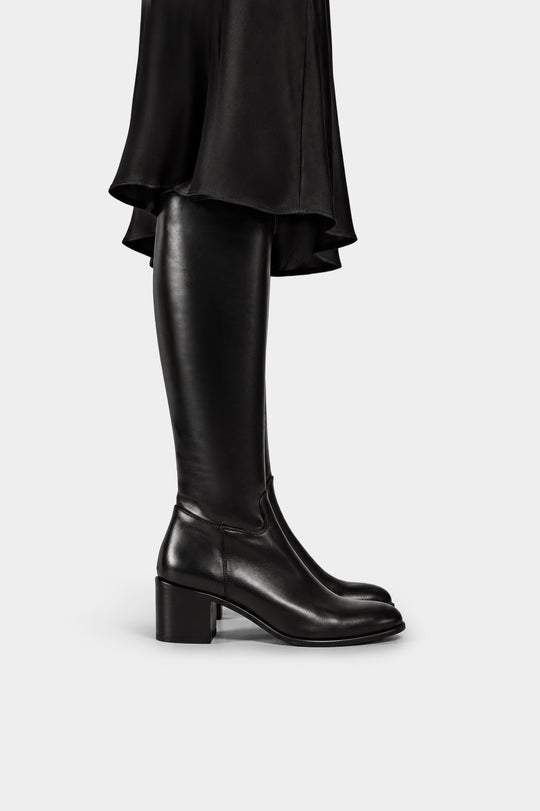 Signature High Boot Viona 6cm | Black Calf Leather