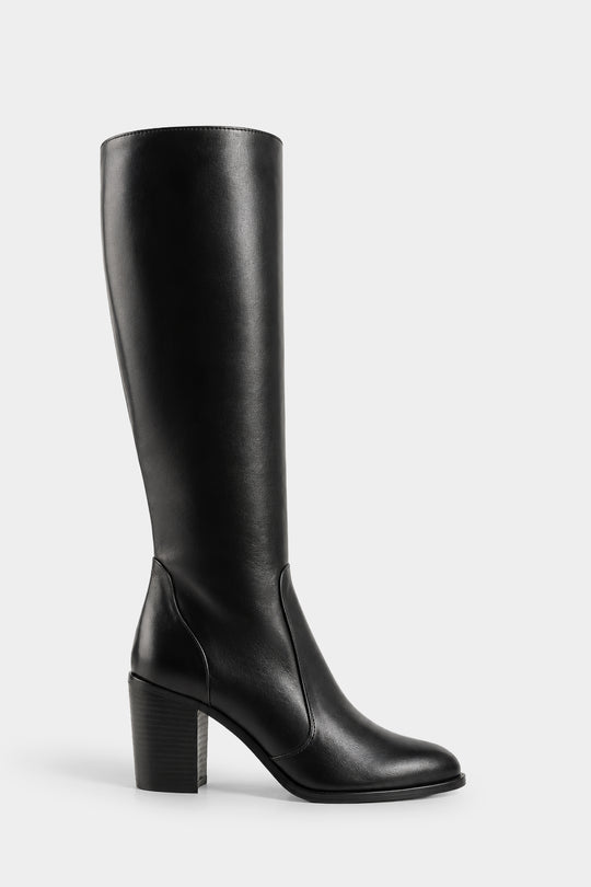 Signature High Boot Viona 8cm | Black Calf Leather