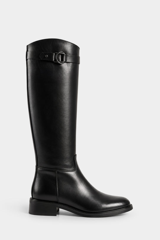 High Boot Giulia | Black Leather