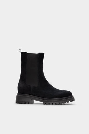 Shearling Boot Rigel | Off-Black Suede