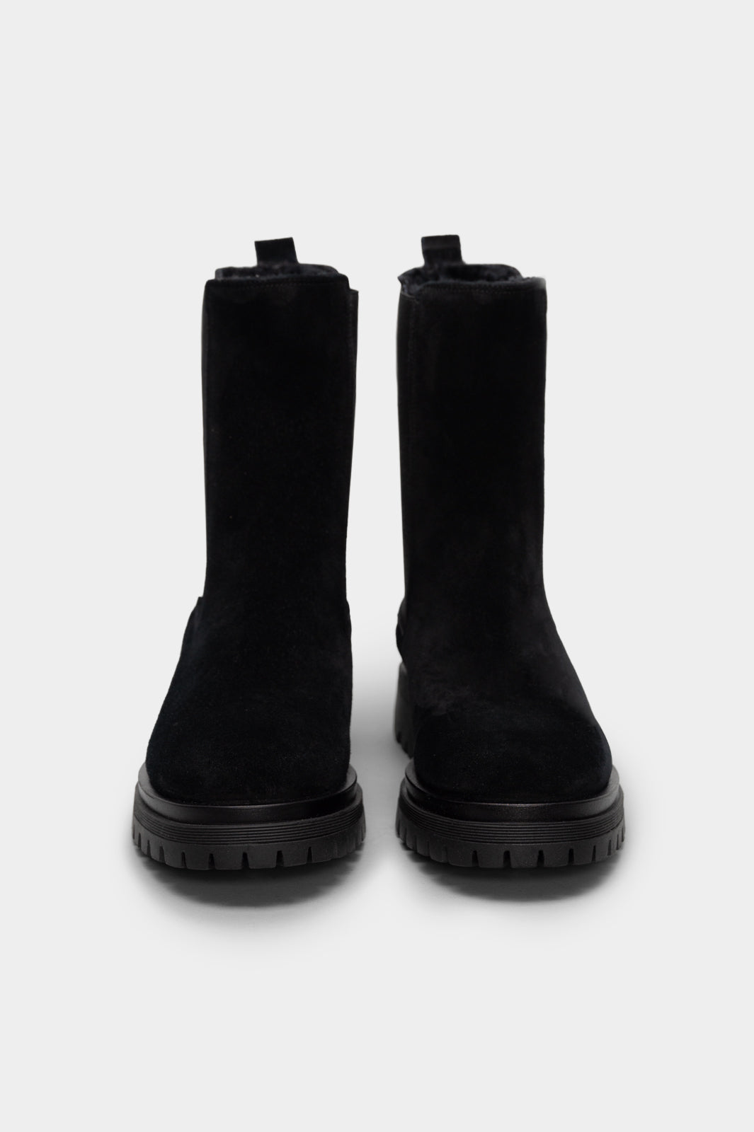 Shearling Boot Rigel | Off-Black Suede