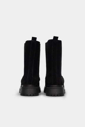 Shearling Boot Rigel | Off-Black Suede