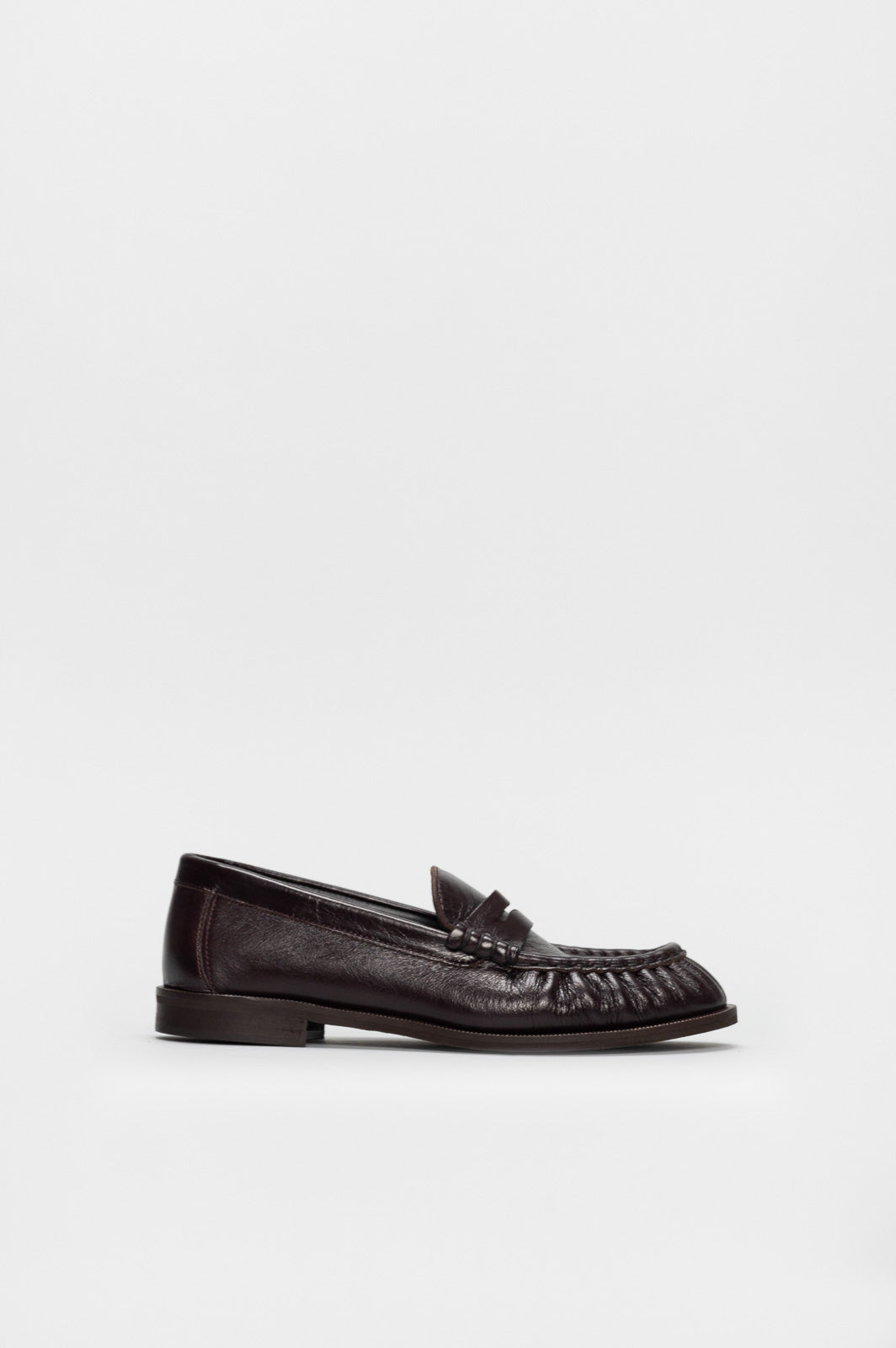 Ruched Loafer Gigi | Bordeaux Nappa Leather