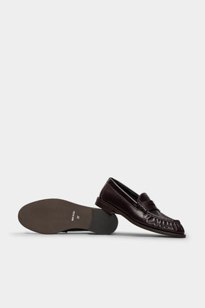Ruched Loafer Gigi | Bordeaux Nappa Leather