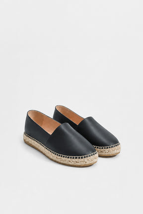 Espadrille Monaco | Black Nappa Leather