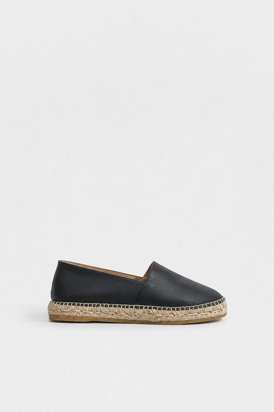 Espadrille Monaco | Black Nappa Leather